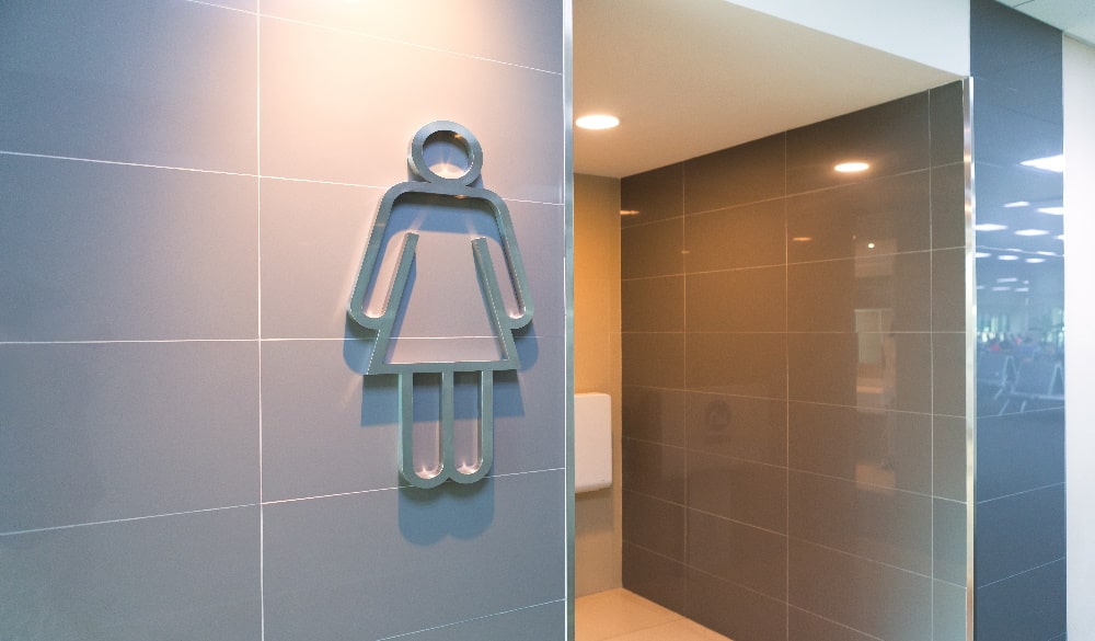 Womens washroom facilities 