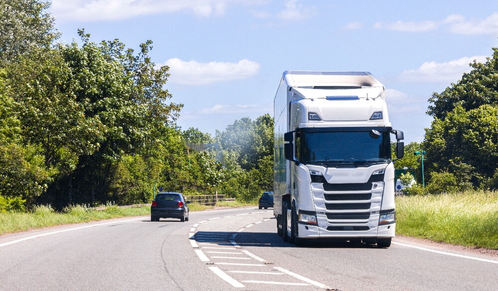 NWR Hygiene HGV on road delivering goods