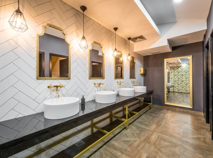 Public bathroom.